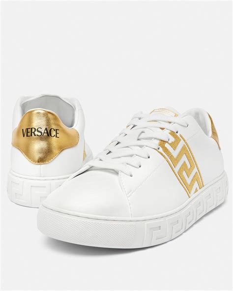 versace greca sweatshirt|Versace greca embroidered sneakers.